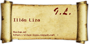 Illés Liza névjegykártya